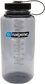 Бутылка Nalgene Wide Mouth Sustain Water Bottle 1L Gray black