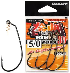 Крючок Decoy Worm30 Makisasu Hook #5/0 (3 шт/уп)