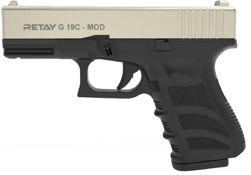 Пистолет стартовый Retay G 19C кал. 9 мм. Цвет - satin.