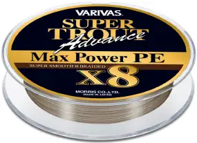 Шнур Varivas Super Trout Advance Max Power PE X8 150m (золотистый-белый)