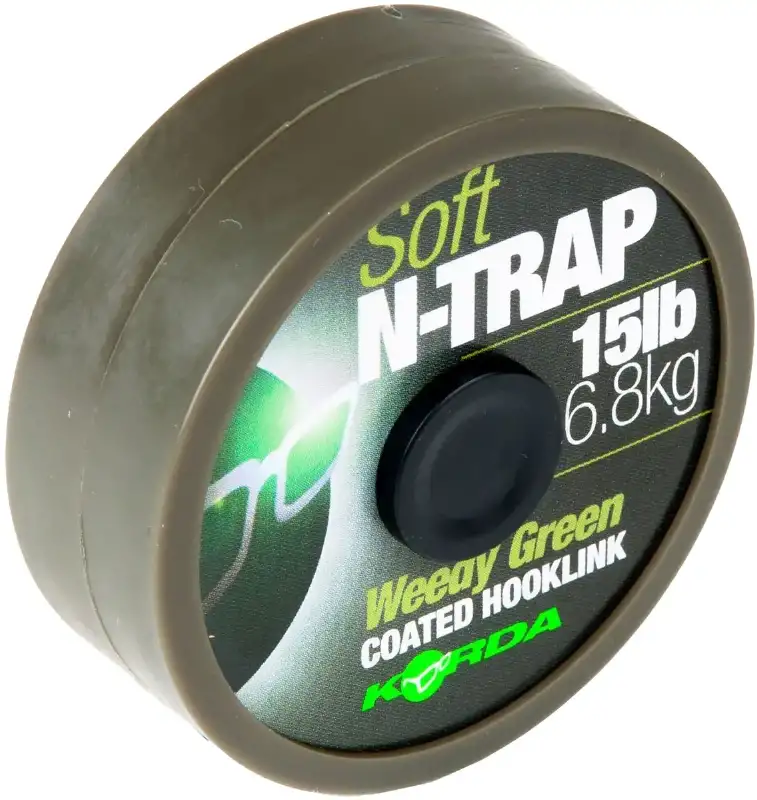 Поводковый материал Korda N-Trap Soft 20m 15lb Weedy Green