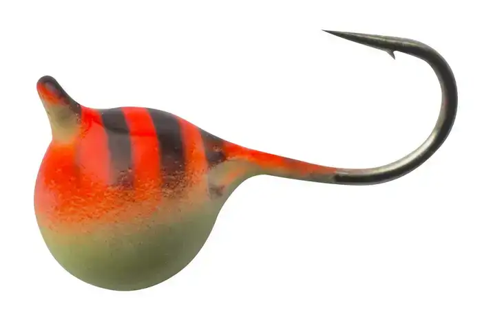 Мормышка вольфрамовая Shark Дробинка с ушком 0,23г диам. 3,0 мм крючок D18 ц:красно-чёрный #402
