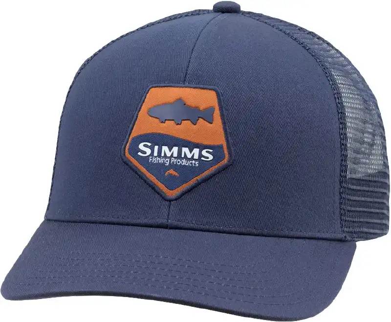 Кепка Simms Trucker Hat Trout Patch One size Admiral Blue