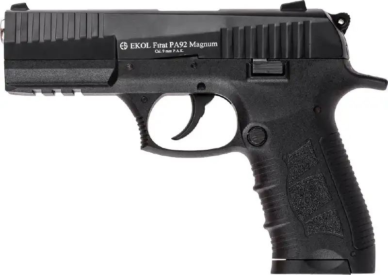 Пистолет стартовый EKOL FIRAT PA92 Magnum кал. 9 мм. Цвет - черный