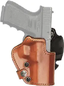 Кобура Front Line LKC для Glock 17/22/31. Материал - Kydex/кожа/замша. Цвет - коричневый
