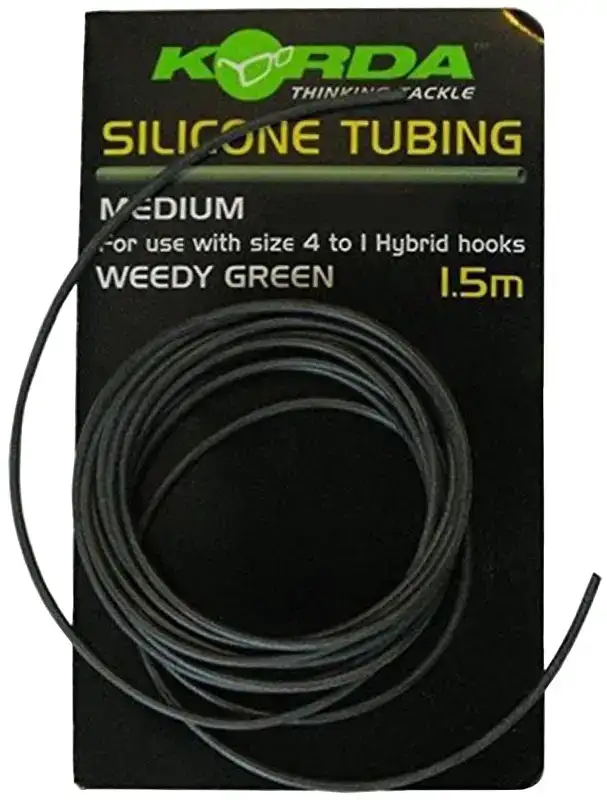 Кембрік силіконовий Korda Silicone Tube 1.5m 0.50mm к:weedy green