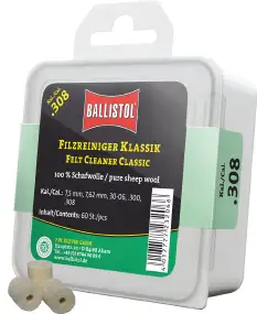 Патч для чистки Ballistol войлочный для кал. 8 мм. 60шт/уп