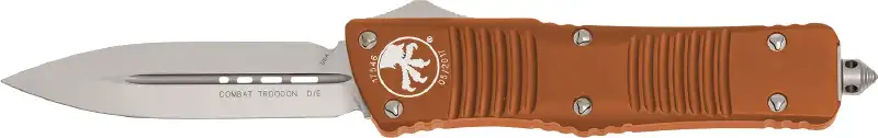 Нож Microtech Combat Troodon Double Edge Satin. Цвет: orange