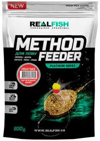 Прикормка Real Fish Method Feeder Фруктовий микс 0.8kg