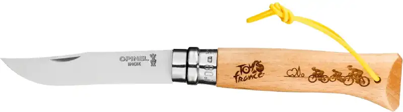 Нож Opinel №8 VRI Tour de France 2020 Engraved