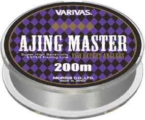 Волосінь Varivas Ajing Master Ester 200m (прозорий) #0.3/0.09mm 1.4lb/0.65kg