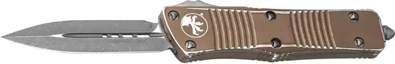 Нож Microtech Troodon DE Stonewash. Цвет: distressed tan