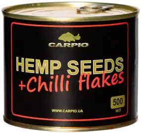 Зернова суміш Carpio HEMP SEEDS+Chilli flakes 0.5л