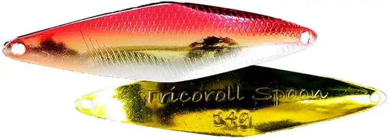 Блешня Jackall Tricoroll 68mm 14.0g Red & Gold