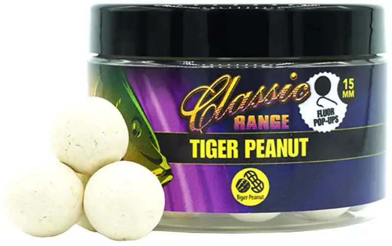 Бойлы Martin SB Classic Range Fluor Pop-Ups Tiger Peanut 15mm (white)
