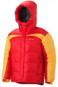 Куртка MARMOT Greenland baffled Jacket Team red-Golden yellow