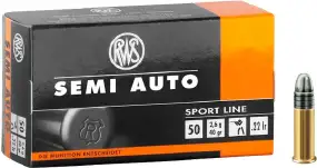 Патрон RWS Semi-Auto Sport Line кал .22 LR куля LRN маса 40 гр (2.6 м)