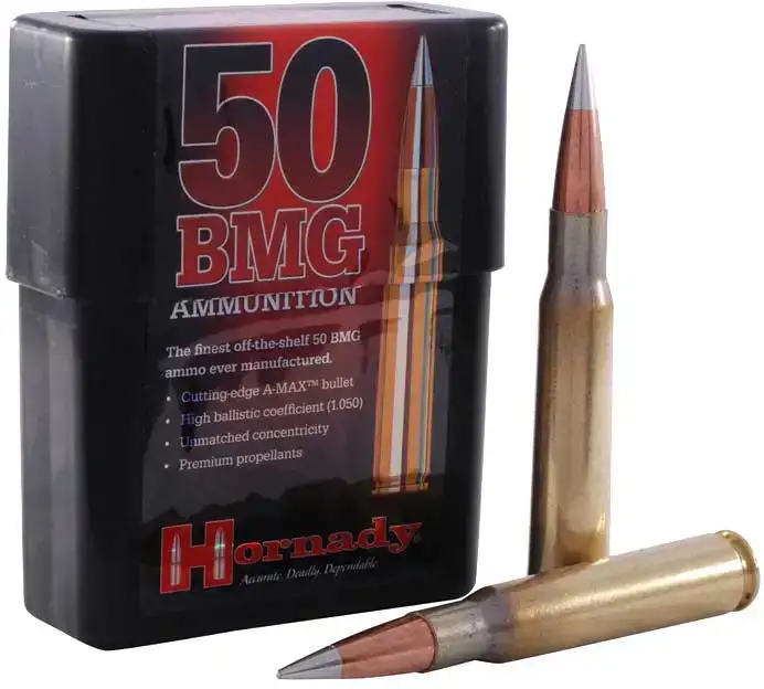 Патрон Hornady Match кал .50 BMG пуля A-Max масса 750 гр (48.6 г)