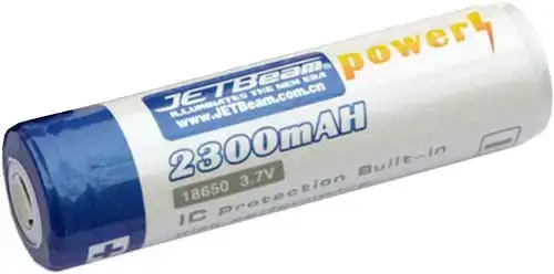 Батарея JETBeam 18650 3.7V 2300mAH