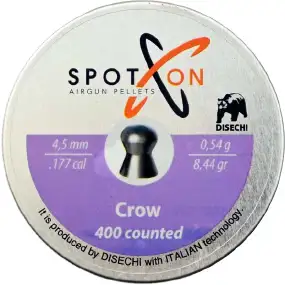 Пули пневматические Spoton Crow кал. 4,5 мм. Вес - 0,54 г. 400 шт/уп
