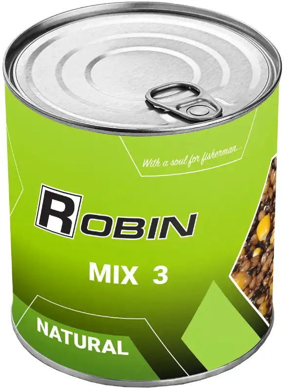 Зерновая смесь Robin Микс 3-х Зерен Натурал 900мл (ж/б)