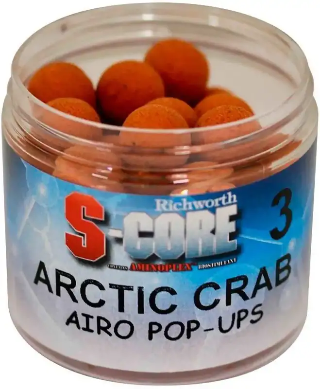 Бойлы Richworth S-Core 3 Pop-Ups Arctic Crab 15mm 200ml