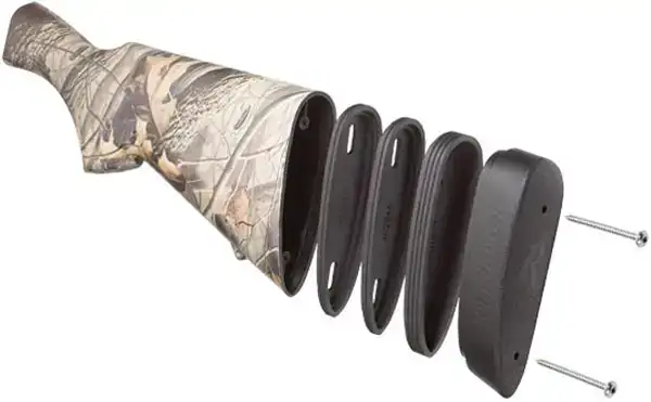 Комплект пластин-вставок для регулировки длины приклада в оружии Remington. Материал - пластик. Цвет - черный