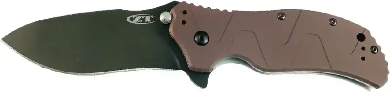 Нож ZT 0350 Aluminum Handle Brown
