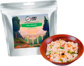 Каша James Cook рисовая с овощами 90г
