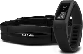Фитнес браслет Garmin Vivofit HRM Bundle Black с кардиодатчиком ц:черный