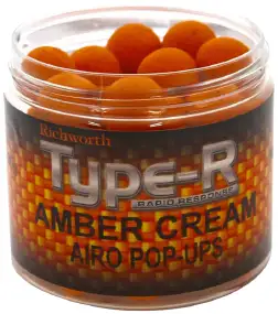 Бойлы Richworth Airo Pop-Ups Amber Cream 15mm 200ml