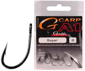 Крючок карповый Gamakatsu A1 G-Carp Super №01 (10шт/уп) ц:black