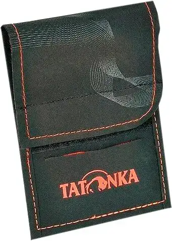 Кошелек Tatonka HY Neck Walletю. Black/orange