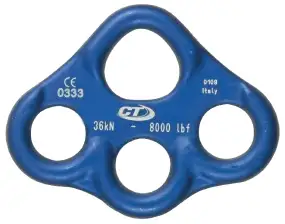 Такелажна пластина Climbing Technology Cheese Plate Multianchor Small 30kN Blue