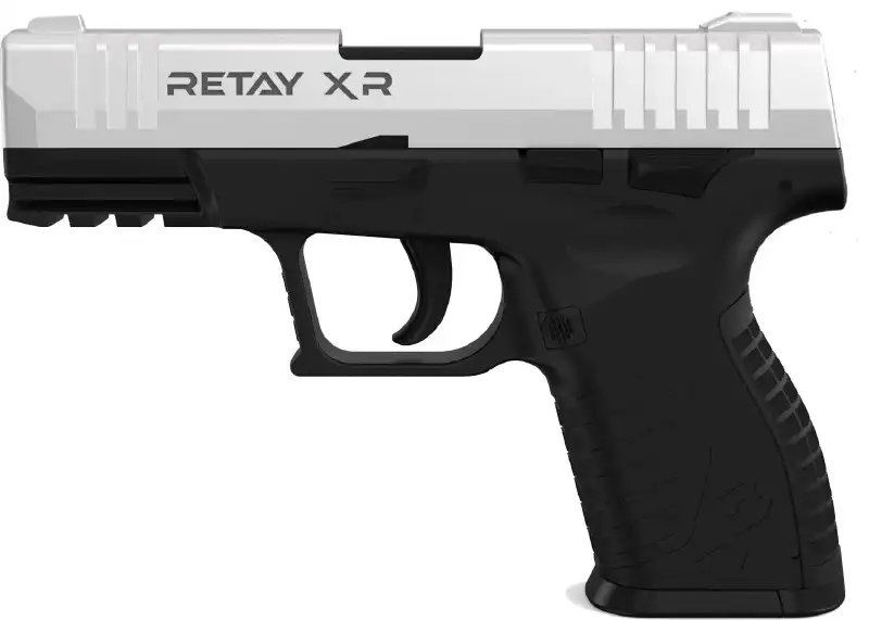 Пістолет стартовий Retay XR кал. 9 мм. Колір - chrome.