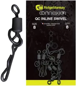 Вертлюжок RidgeMonkey Connexion QC Inline Swivel (8 шт/уп)
