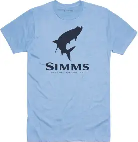 Футболка Simms Tarpon Logo T-Shirt S Light Blue Heather