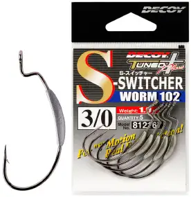 Крючок Decoy Worm102 S-Switcher (5 шт/уп)