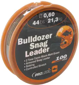 Шоклидер Prologic Bulldozer Snag Leader 100m 24lbs 11.0 kg 0.40 mm Camo