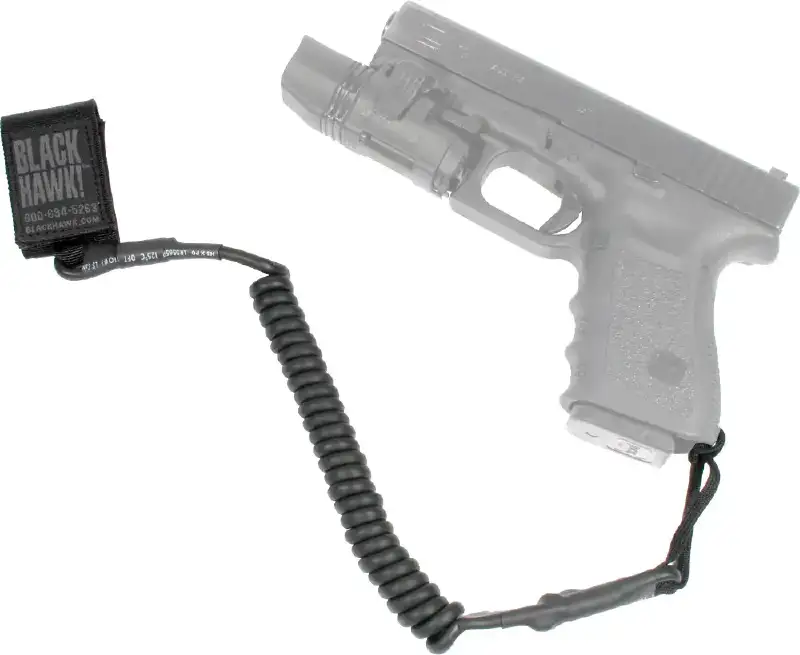 Страхувальний ремінь пістолетний BLACKHAWK Tactical Pistol Lanyard Black