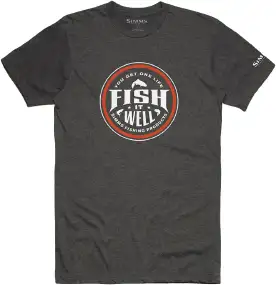 Футболка Simms Fish It Well T-Shirt XL Charcoal Heather
