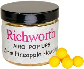 Бойли Richworth Airo Pop-Ups Pineapple Hawaiian 15mm 200ml
