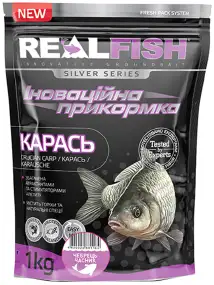 Прикормка Real Fish Silver Series Карась Чебрець-часник 1kg