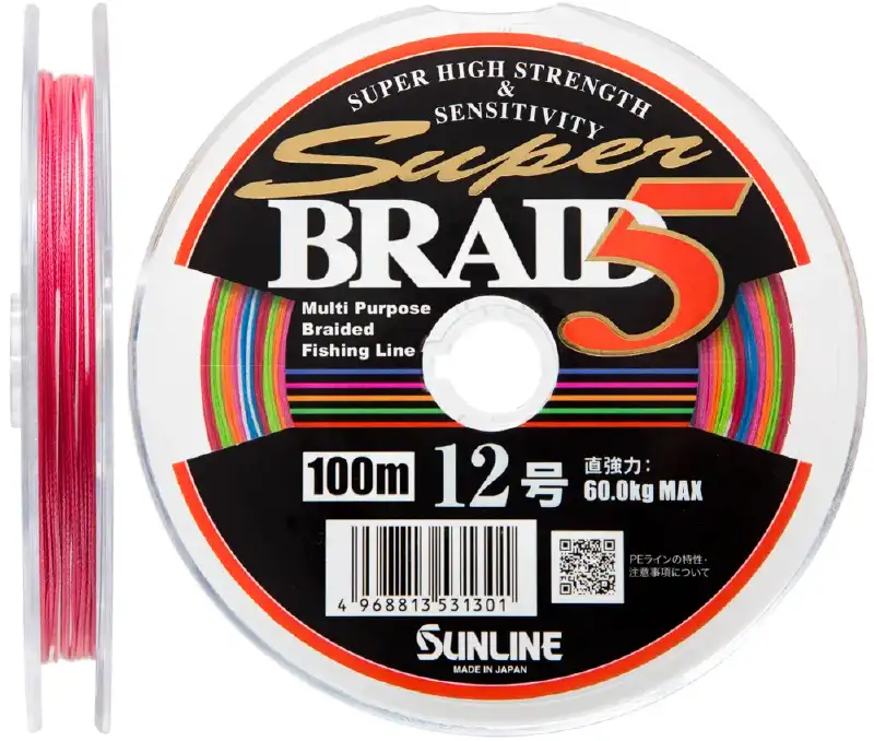 Шнур Sunline Super Braid 5 100m (12 connected) #15 75кг