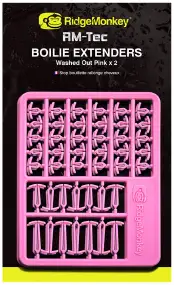 Стопоры для бойлов RidgeMonkey RM-Tec Boilie Hair Extenders Washed-Out Pink