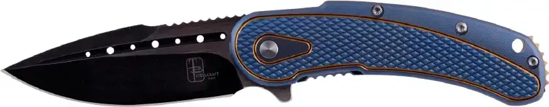 Нож Begg Knives Mini Bodega Blue and Gold Diamond