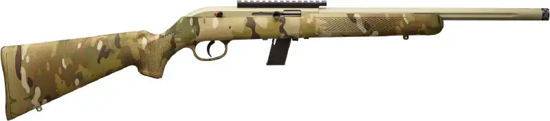 Гвинтівка малокаліберна Savage 64 FV-SR Camo кал. 22 LR. Дульна різьба - 1/2"-28