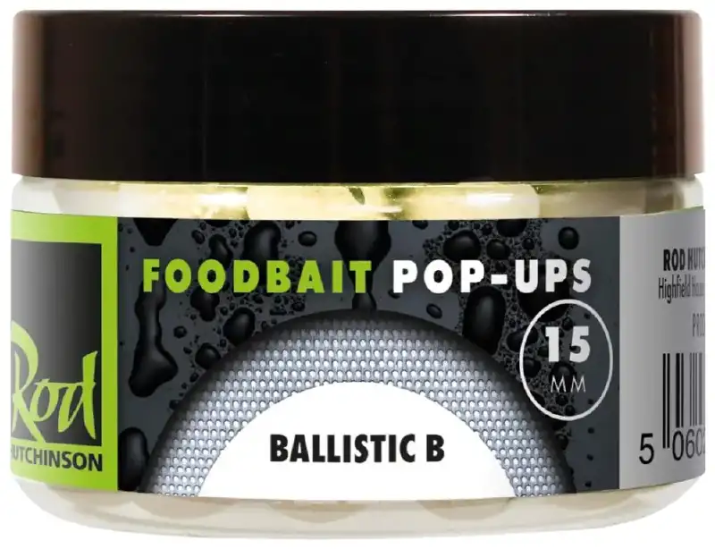 Бойлы Rod Hutchinson Ballistic B Foodbait Pop Ups 15mm