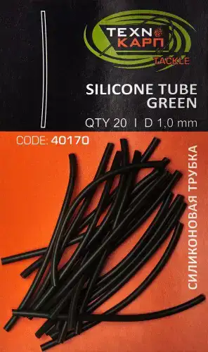 Трубка силиконовая Технокарп Silicon Tube Green 1.0мм (20шт/уп)