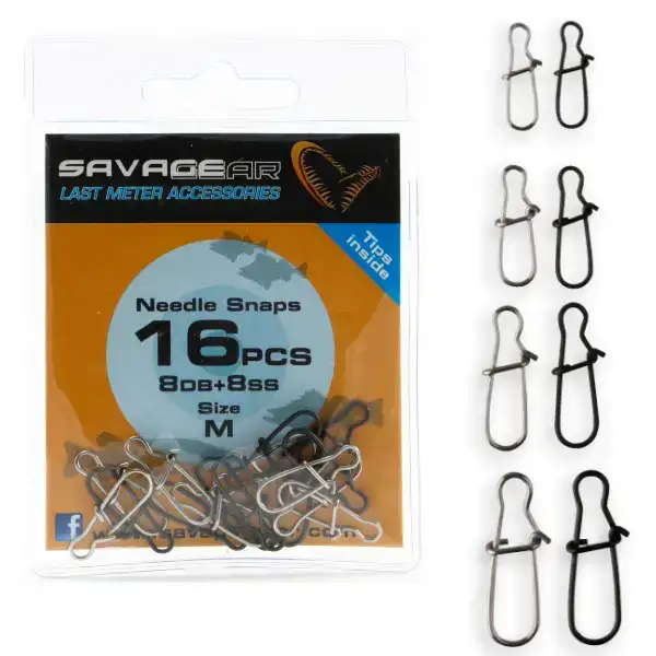 Застежка Savage Gear Needle Snap S 10 DB+10 SS - 20pcs